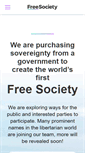 Mobile Screenshot of freesociety.com