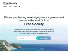 Tablet Screenshot of freesociety.com
